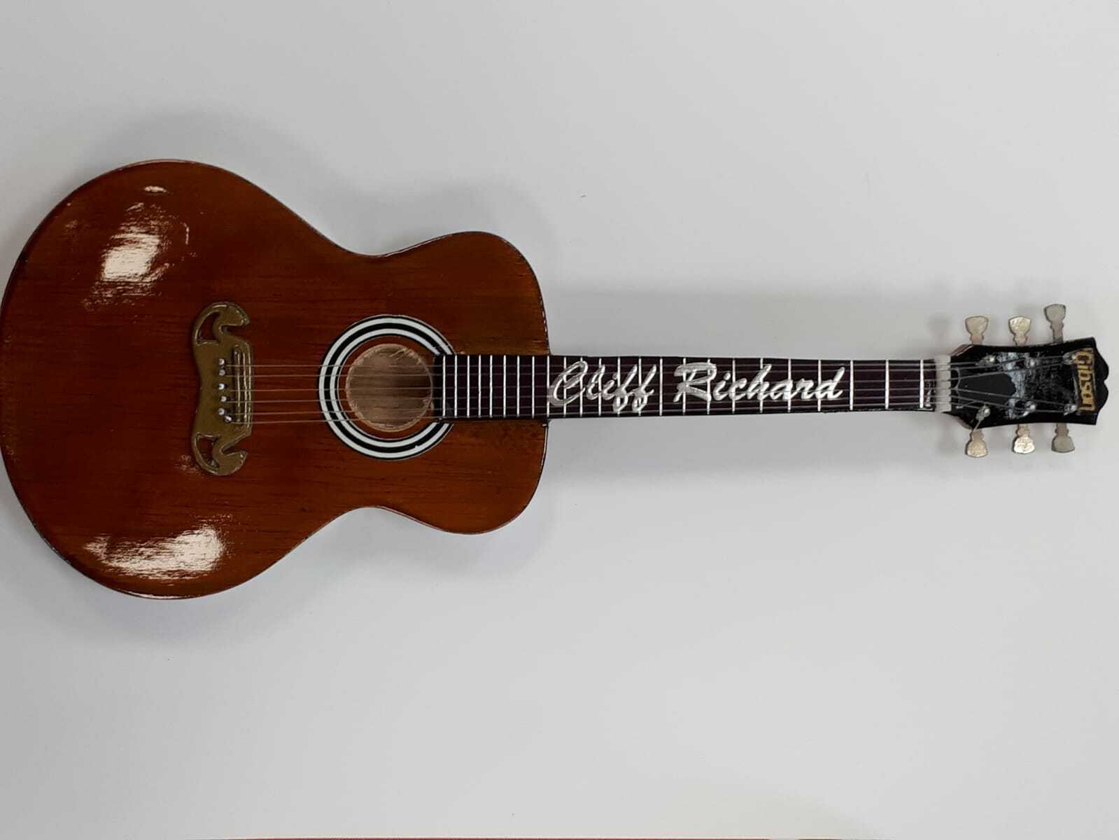 Miniature Guitar (24cm Tall) : Cliff Richard Acoustic