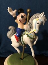 Vintage Schmidt Disney Mickey Mouse Carousel Horse Music Box  9