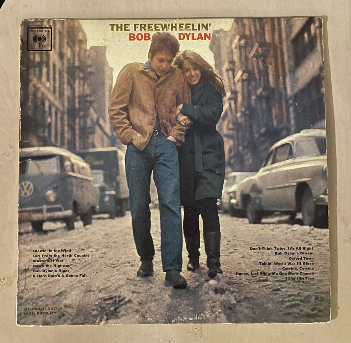 The Freewheelin' Bob Dylan Mono LP, 2 Eye Label, Columbia Records CL 1986