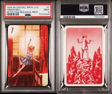 1939 CASTELL BROS. LTD. PETER PAN TINKER BELL RED BACK PSA 9 MINT POP 1 CARD picture