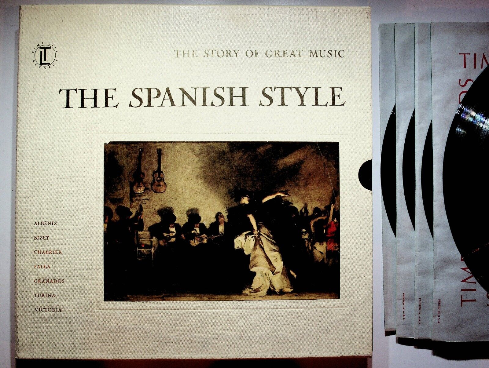 1967 The Spanish Style Classical Great Music Vinyl 4-LP Record Album Box Set VG+