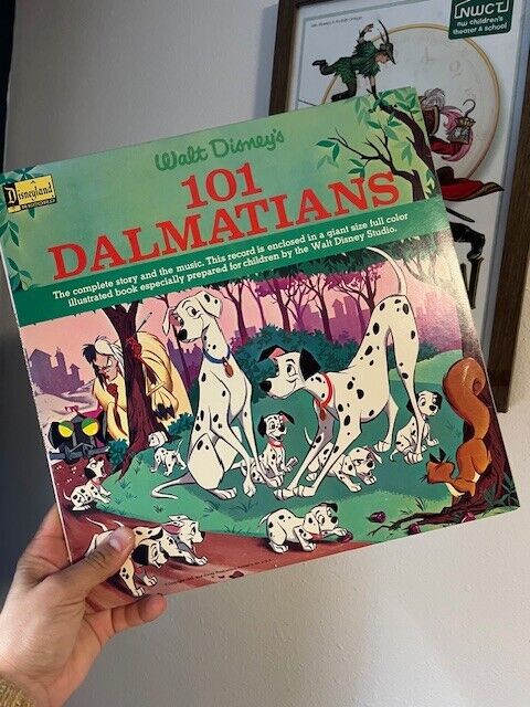 1965 Walt Disney 101 Dalmatians Story And Song Disneyland Vinyl Record ST 3934