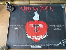CHRISTIAN DEATH large vintage tour poster sisters of mercy the cure  picture
