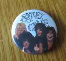 MOTLEY CRUE VINTAGE METAL BUTTON BADGE FROM THE 1980's HEAVY METAL ROCK picture