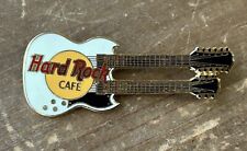 HARD ROCK CAFE Double Neck Guitar Blank No Location Pin picture