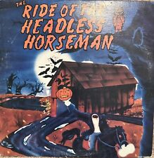 Vintage 1986 The Ride of the Headless Horseman LP Vinyl Record Halloween picture