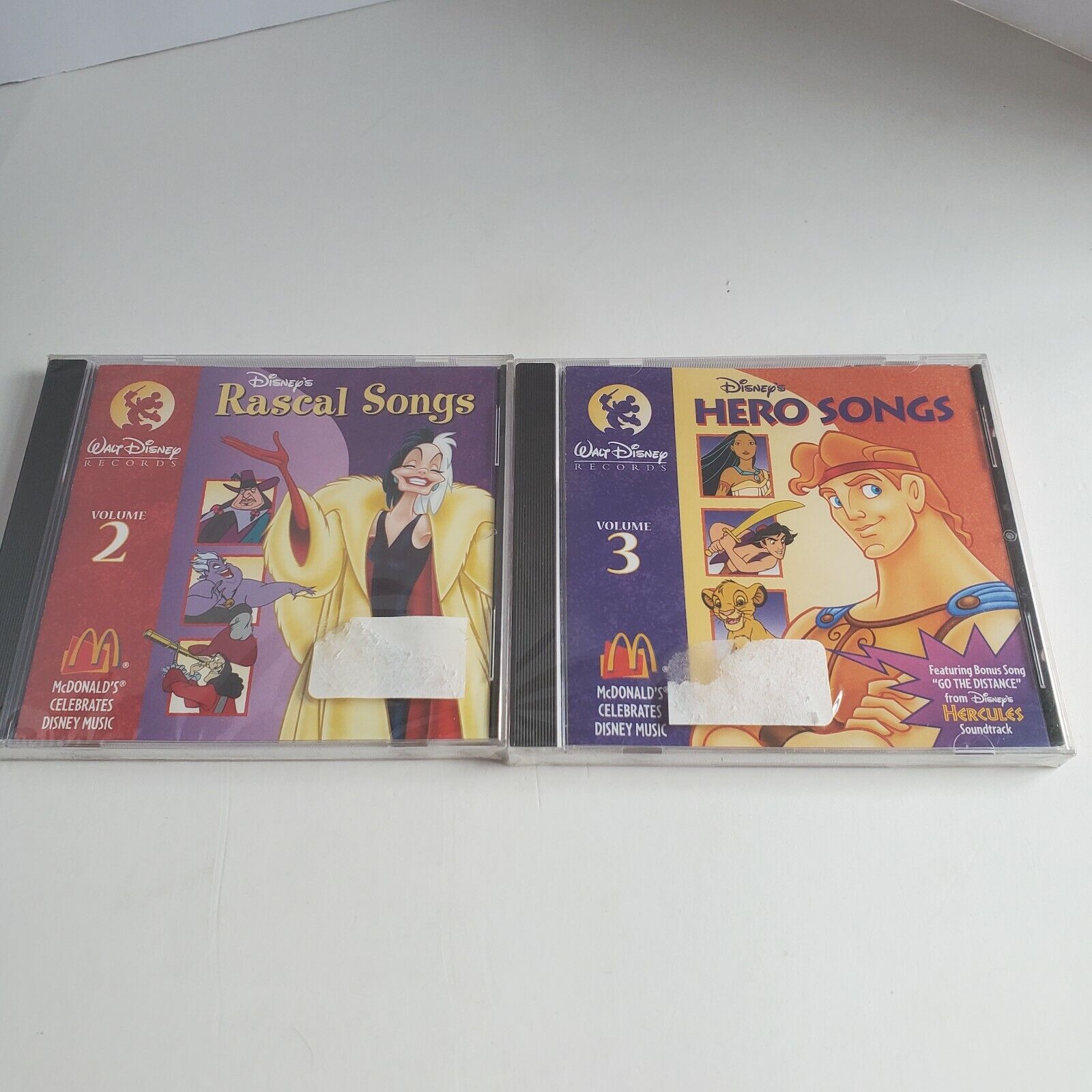 Disney Volume 2 and 3 CDs 1996 Walt Disney Records McDonald\'s Music Brand New 
