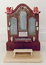Vintage REUGE Music Box Silent Night Organ Cherubs Wind-Up picture