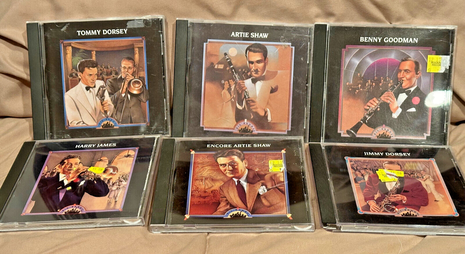 Lot of 6 Time-Life Big Band CDs: Dorseys, A. Shaw, H. James, B. Goodman