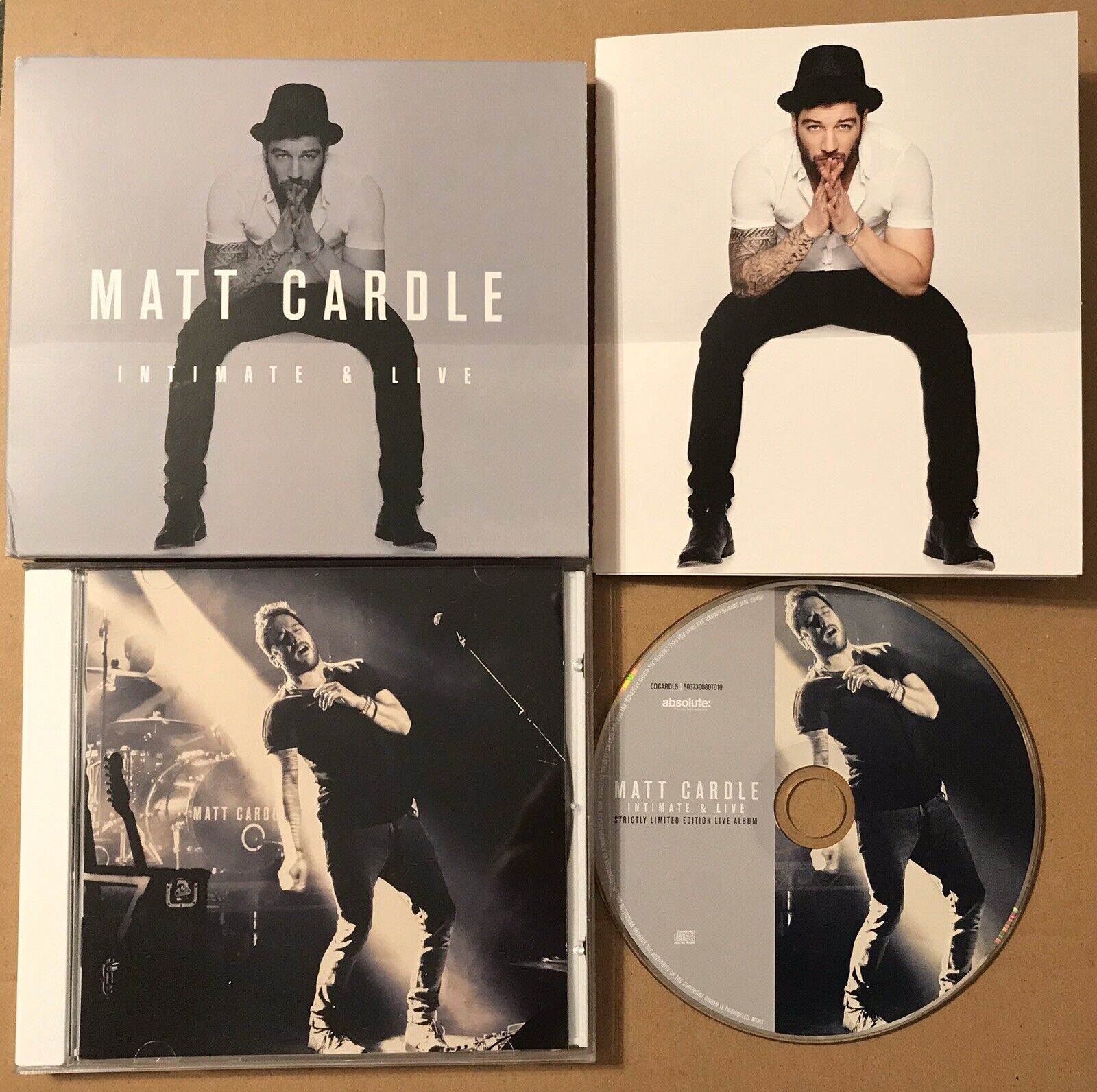Matt Cardle Intimate & Live Limited Edition Numbered Cd Album + Postcards V Rare