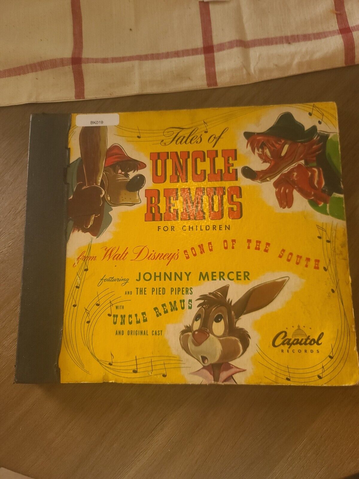 Vintage 1940s Disney Tales Of Uncle Remus Johnny Mercer 10\
