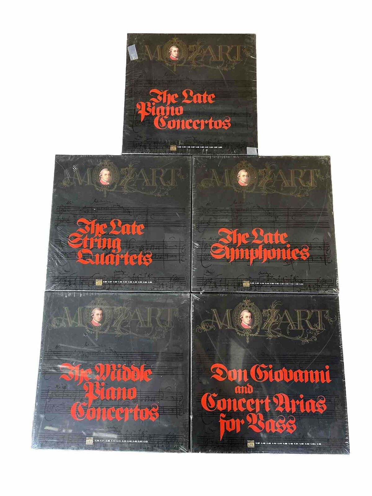 Vintage Time Life Mozart Vinyl Record Albums 5 Box Sets New Sealed
