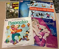 Lot of 5 Walt Disney LP Sleeping Beauty, Pinocchio, Peter & the Wolf, Nutcraker picture