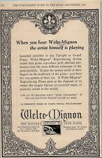 1927 WELTE-MIGNON PIANOS VINTAGE ADVERTISMENT 31-123 picture