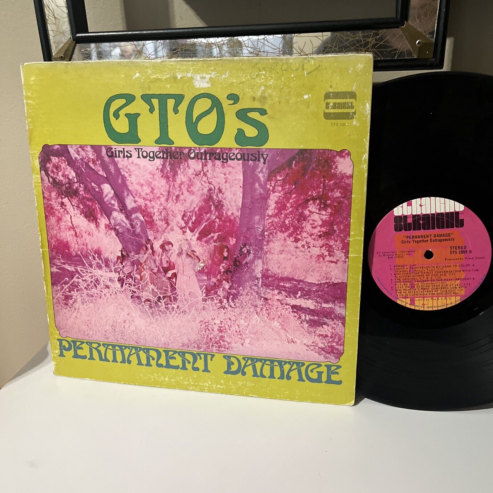 GTO’s ~ Permanent Damage ~ LP ~ 1st Press ~ Psych ~ Acid Archives ~ Zappa