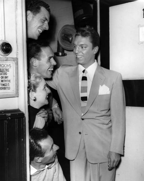 Guy Mitchell Posed Standing In Door Of Dressing Room Old Music Photo