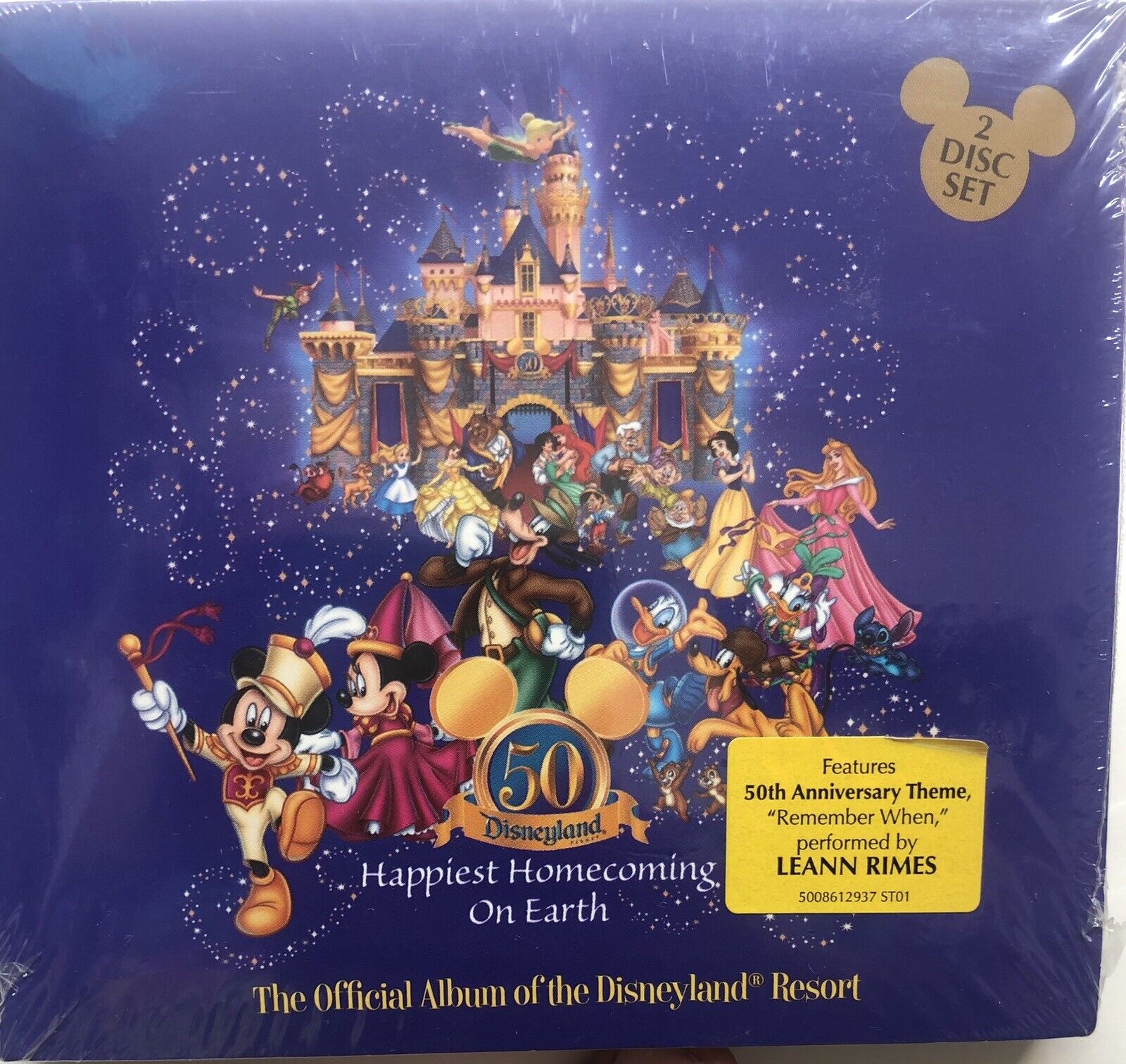 Walt Disneyland Resort 50th Anniversary Official Album Music CD 2-Disc SEALED