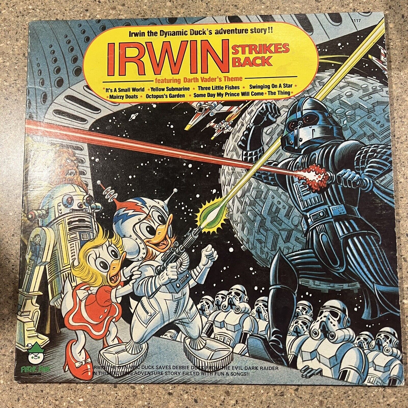 Irwin The Dynamic Duck Irwin Strikes Back Peter Pan Vinyl Record 1117  1980