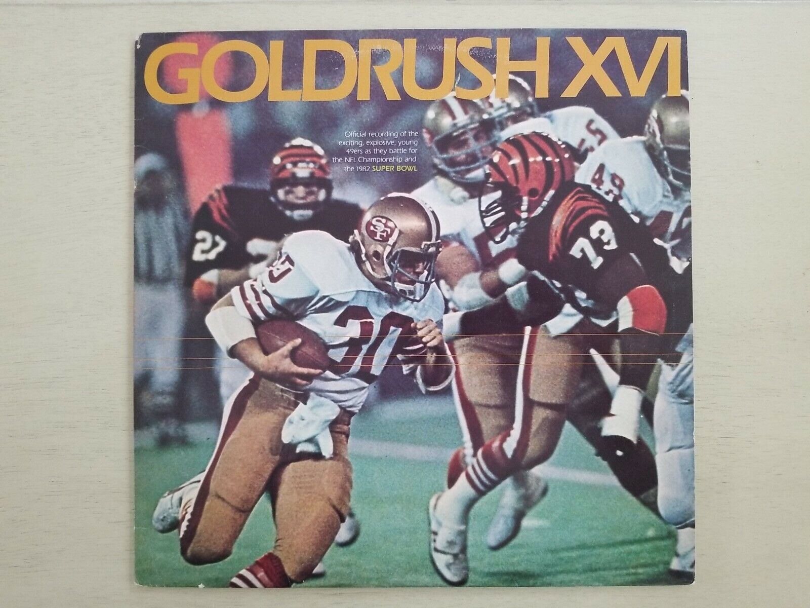 VINTAGE San Francisco 49ers 1982 World Champions-Gold Rush XVI LP Vinyl Record 