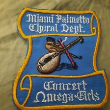 Vintage Palmetto Miami highschool concert music sew on patch for jacket picture
