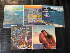 Lot of (5) vintage Hawaii LP Records - Hawaiian Music - (NBS-F) picture