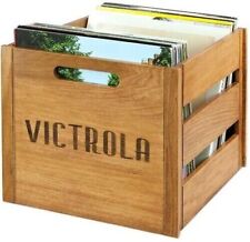 WB Victrola VA-20 Record Crate - Holds 50 LP Vinyl Records (Natural Wood) picture