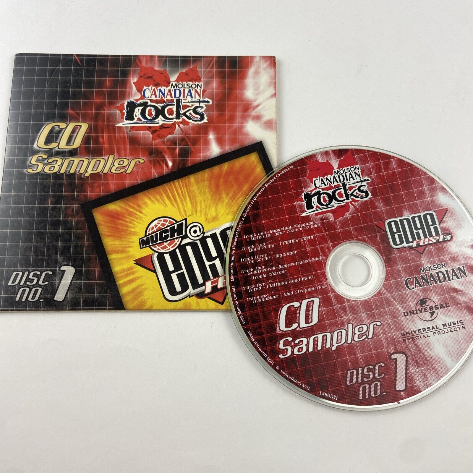 Molson Canadian Rocks - Edge Fest 99 - CD Sampler - Disc 1
