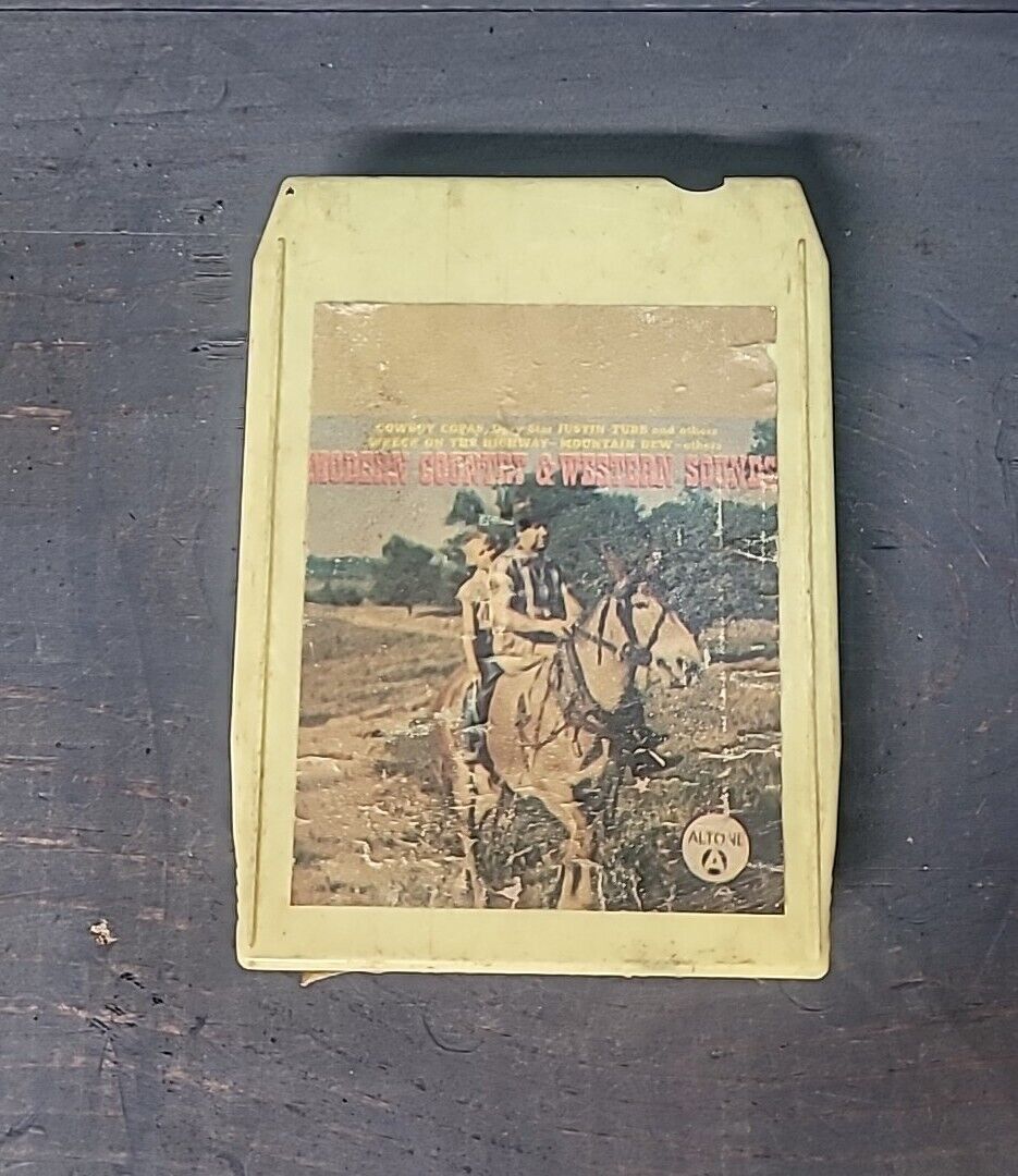 MODERN COUNTRY & WESTERN SOUNDS 512 0417 (8 Track) Tape Altone Vintage Cowboy