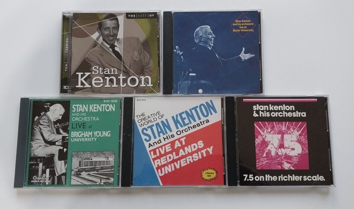 Stan Kenton CD's Lot of 5 Jazz Big Band 