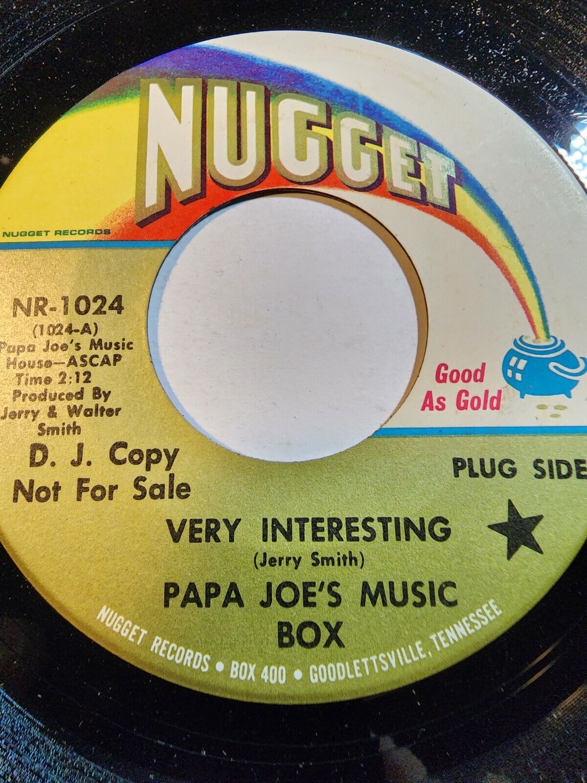 Papa Joe\'s Music Box : South Louisiana /Very Interesting 45 rpm PROMO VG+ F223