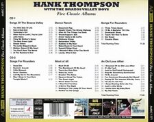 HANK THOMPSON - SONGS OF THE BRAZOS VALLEY / DANCE RANCH (2 CD) NEW CD picture