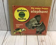 Vintage LITTLE GOLDEN BOOK RECORD - The Saggy Baggy Elephant picture