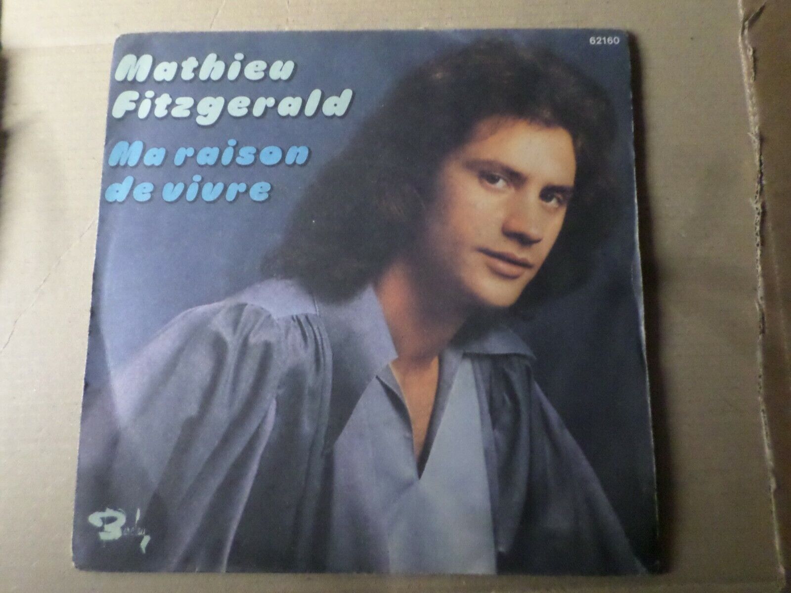 Mathieu Fitzgerald, Vinyl Record 45 RPM, Ma Reason Of Live, Vinyl Vintage