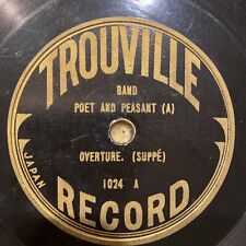 PRINCE'S BAND 1915 Japanese 78 rpm TROUVILLE 1024 POET & PEASANT vertical RARE picture