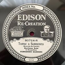 EDISON DIAMOND DISC 80724 Fernando Guaneri “Di Provenza il Mar/Torna a Surriento picture