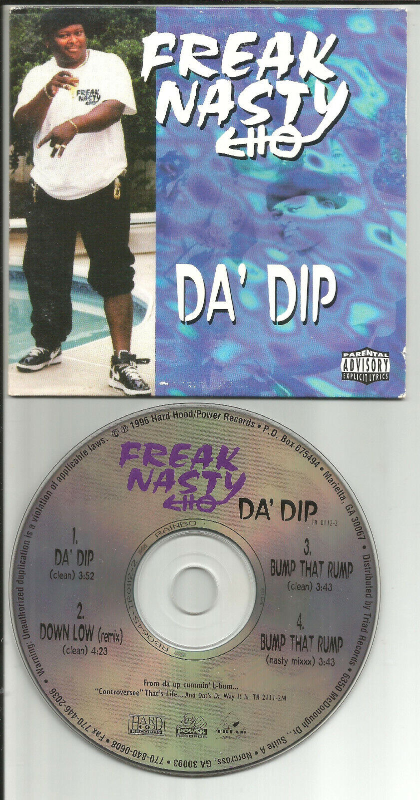 FREAK NASTY Da Dip w/ CLEAN REMIX & Bump that Rump MIX LIMITED USA CD single 