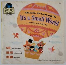 Walt Disney's IT'S A SMALL WORLD 1968 Read-Along Book & 7