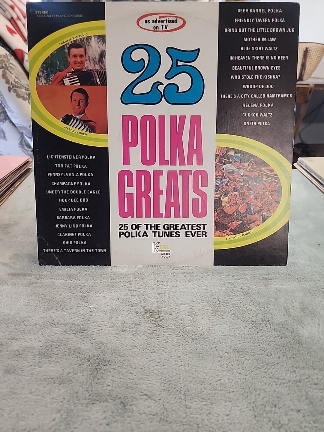 Rare K-TEL 25 Polka Greats VINYL LP Various Artist Vol 1-1971 VINTAGE NC-420
