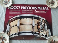 Vtg Ludwig Drum Advertising Poster 22x17 picture