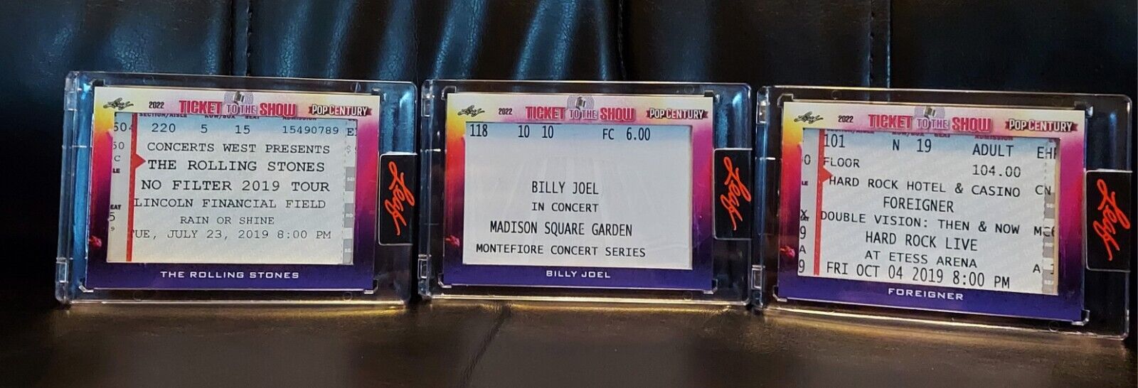 2022 LEAF POP CENTURY Concert Ticket Rolling Stones Billy Joel and Foreigner