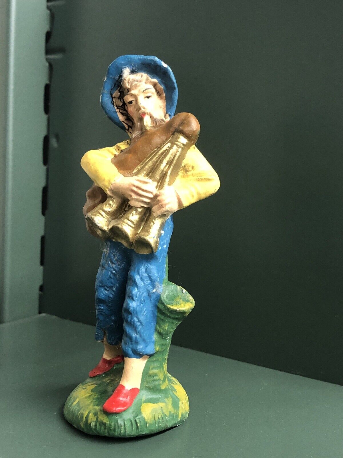 Bagpiper Man Figurine, Vintage (Made In Italy) - USED
