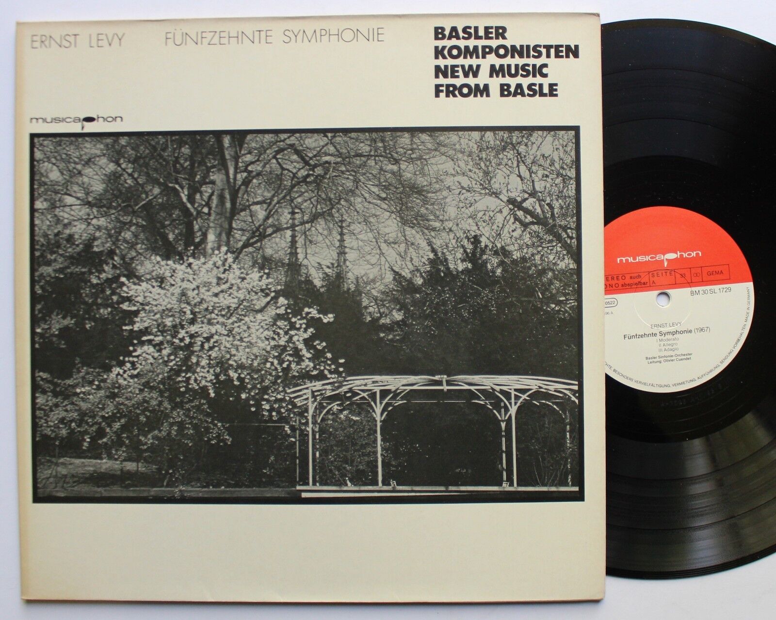 Ernst Levy Fifteenth Symphony Import Germany LP 1982 Olivier Cuendet