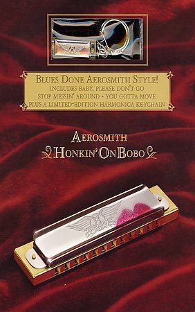 Honkin\' On Bobo CD Aerosmith missing blues Harmonica keychain cd and box only