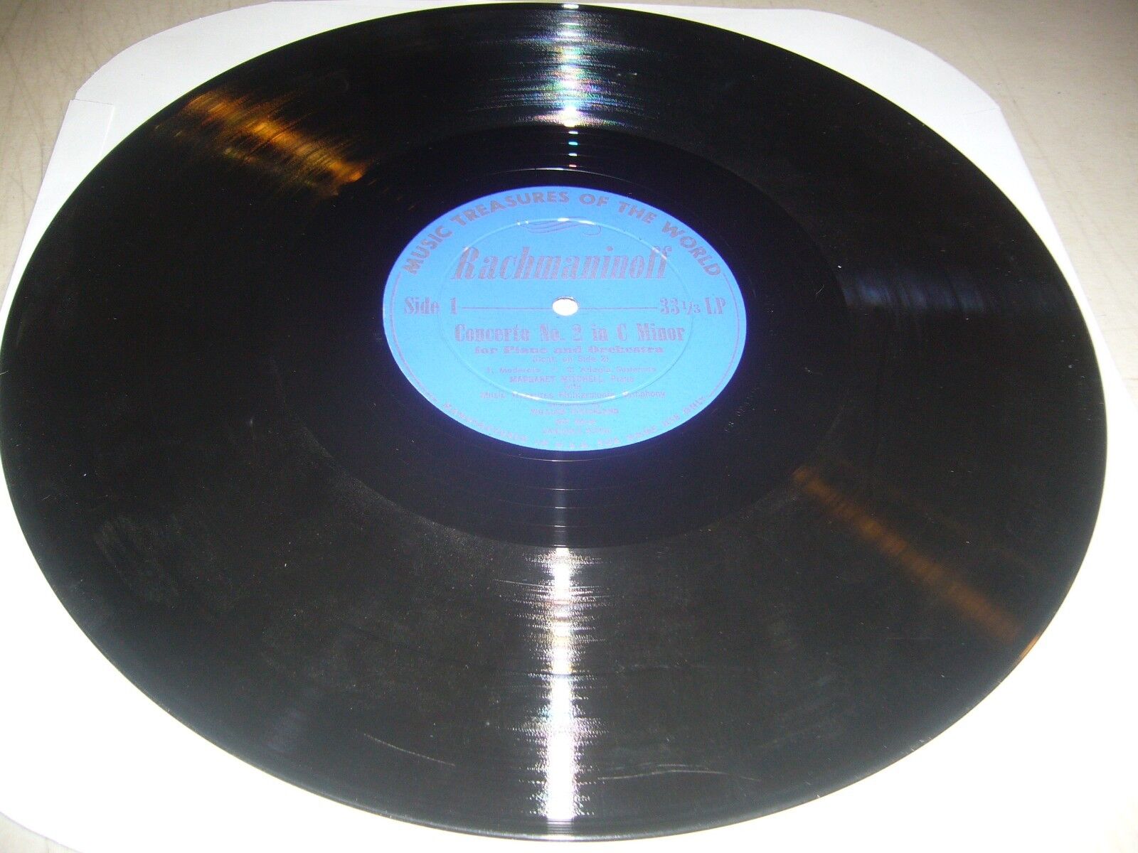 RACHMANINOFF / ENESCO LP VG+ Music Treasures of the World MT-26 1955