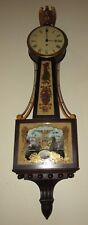 Antique Waltham Timepiece Banjo Wall Clock 8-Day picture