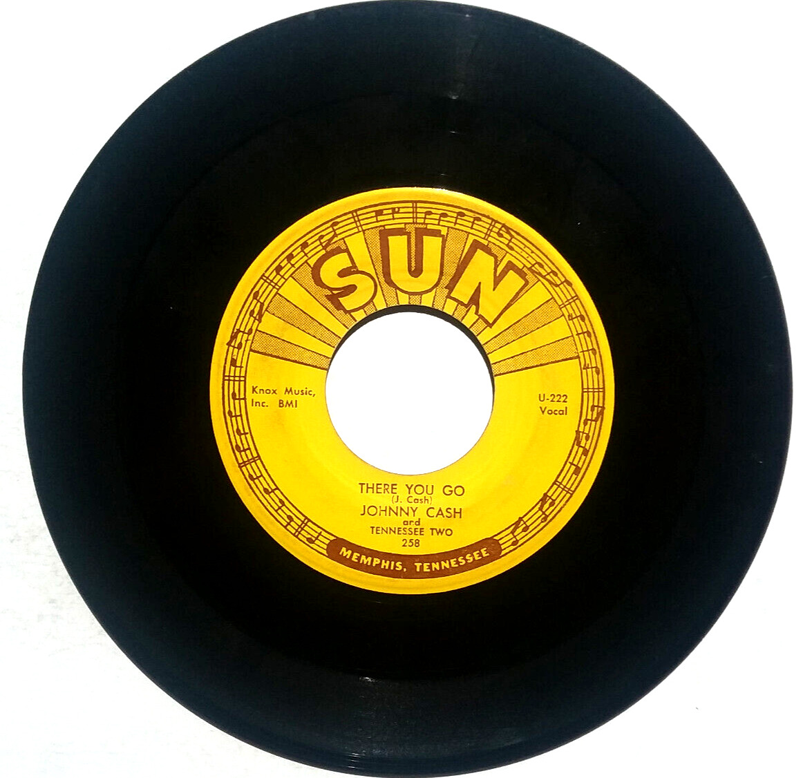 Johnny Cash & Tennessee Two – Train Of Love / There You Go - 1956 Sun 258 7\
