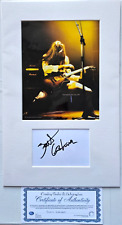 Scott Gorham Thin Lizzy hand signed mounted autograph & photo with cert 18 x 12