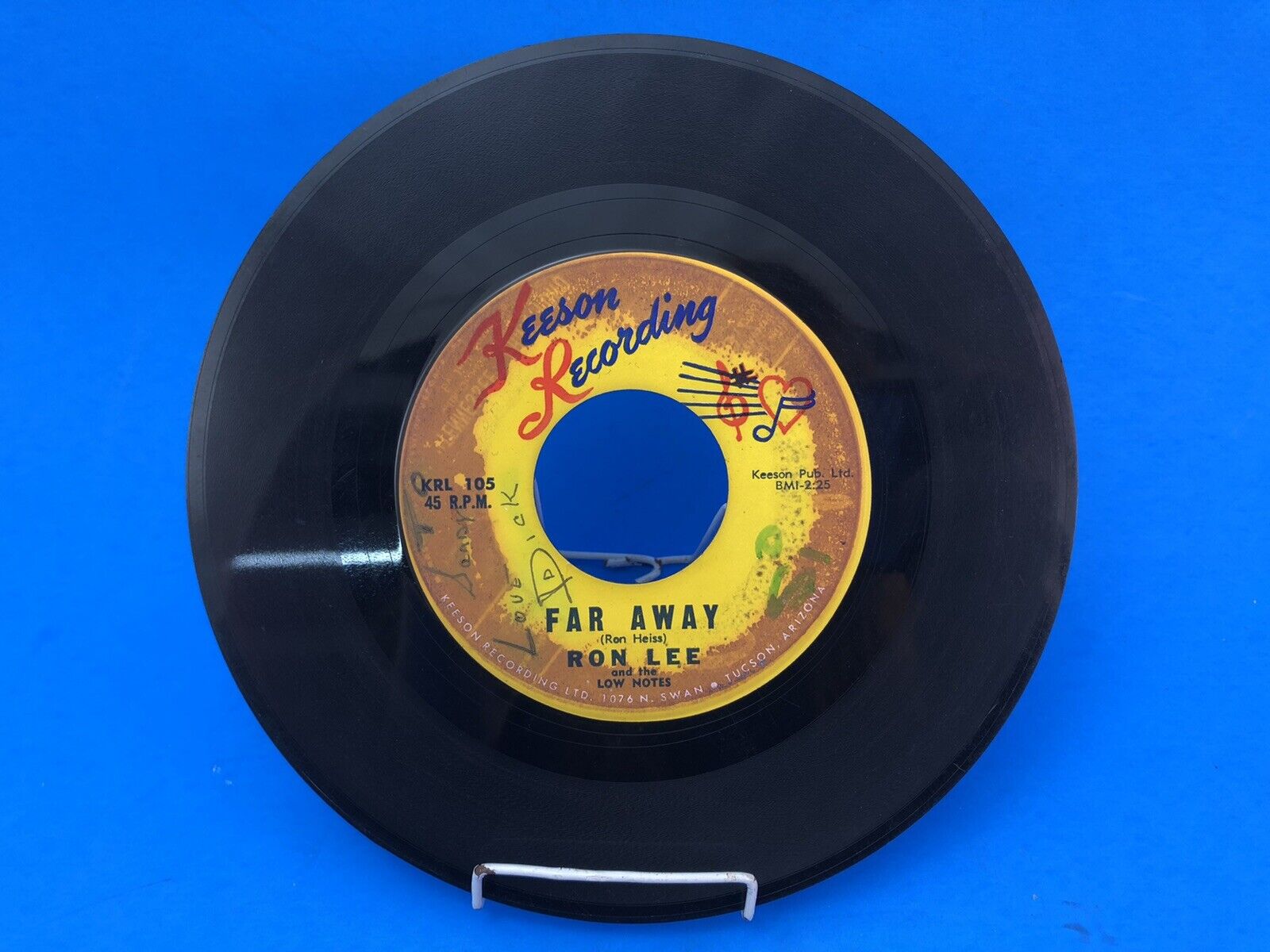 RON LEE & THE LOW NOTES 45 Far Away / Come A Little Closer KEESON 7\