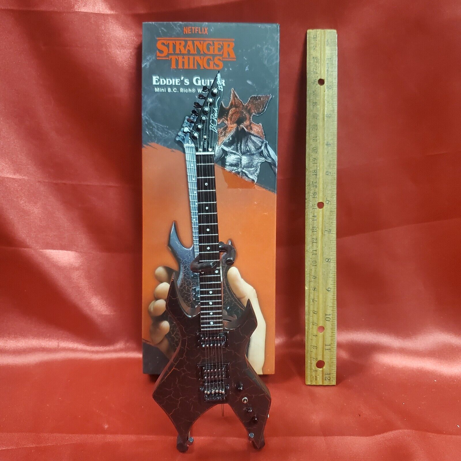 Official Stranger Things  Eddie Munson  B.C. Rich  NJ Warlock- 1/4 Scale Guitar