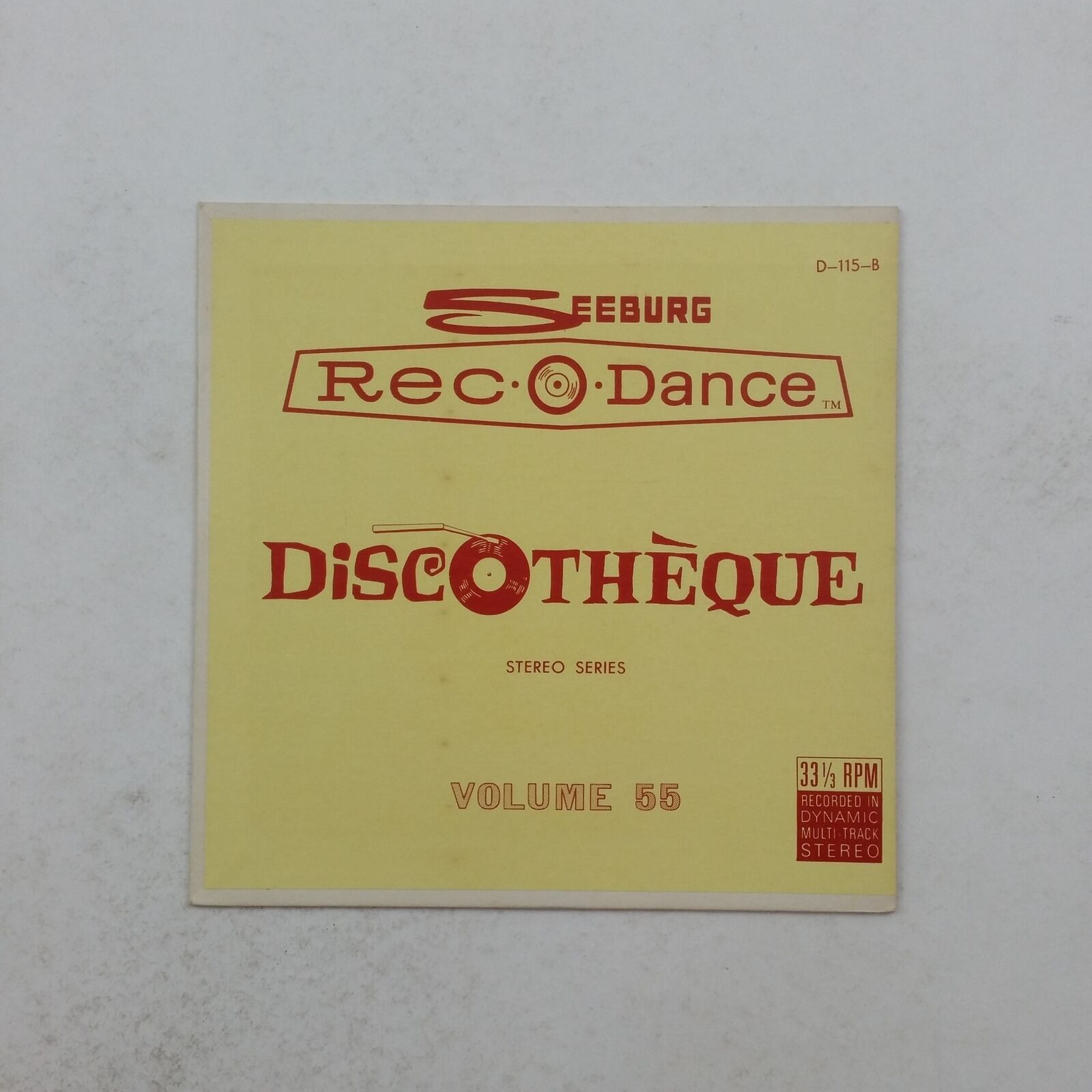 SEEBURG REC O DANCE Vol 55 D115 7\